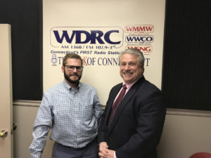 Photo with WDRC Radio host